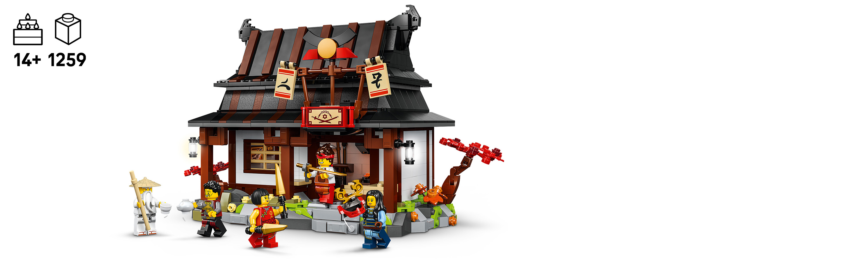 Výstavný model NINJAGO® plný príbehov